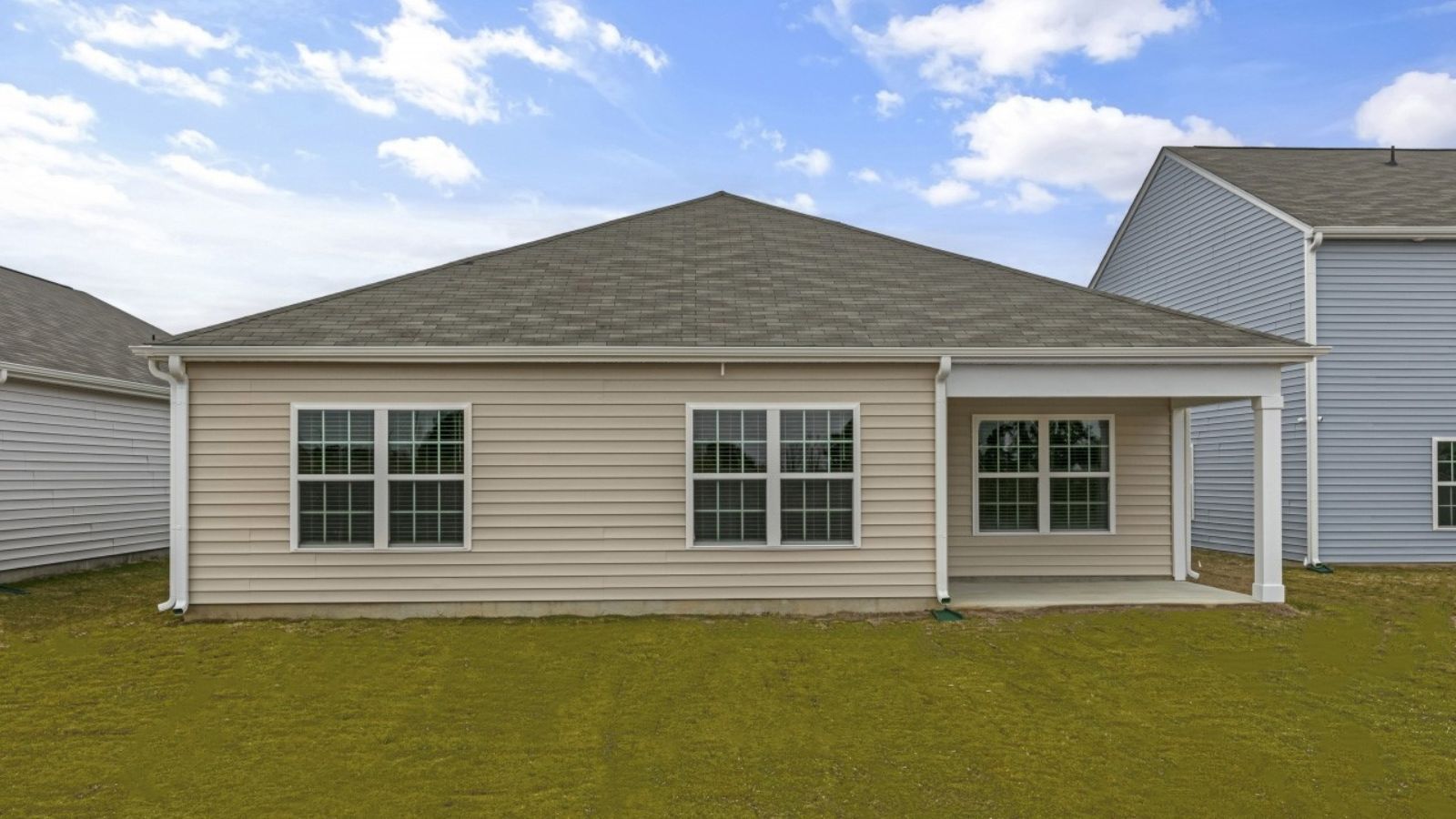 representational photo of rear view of home