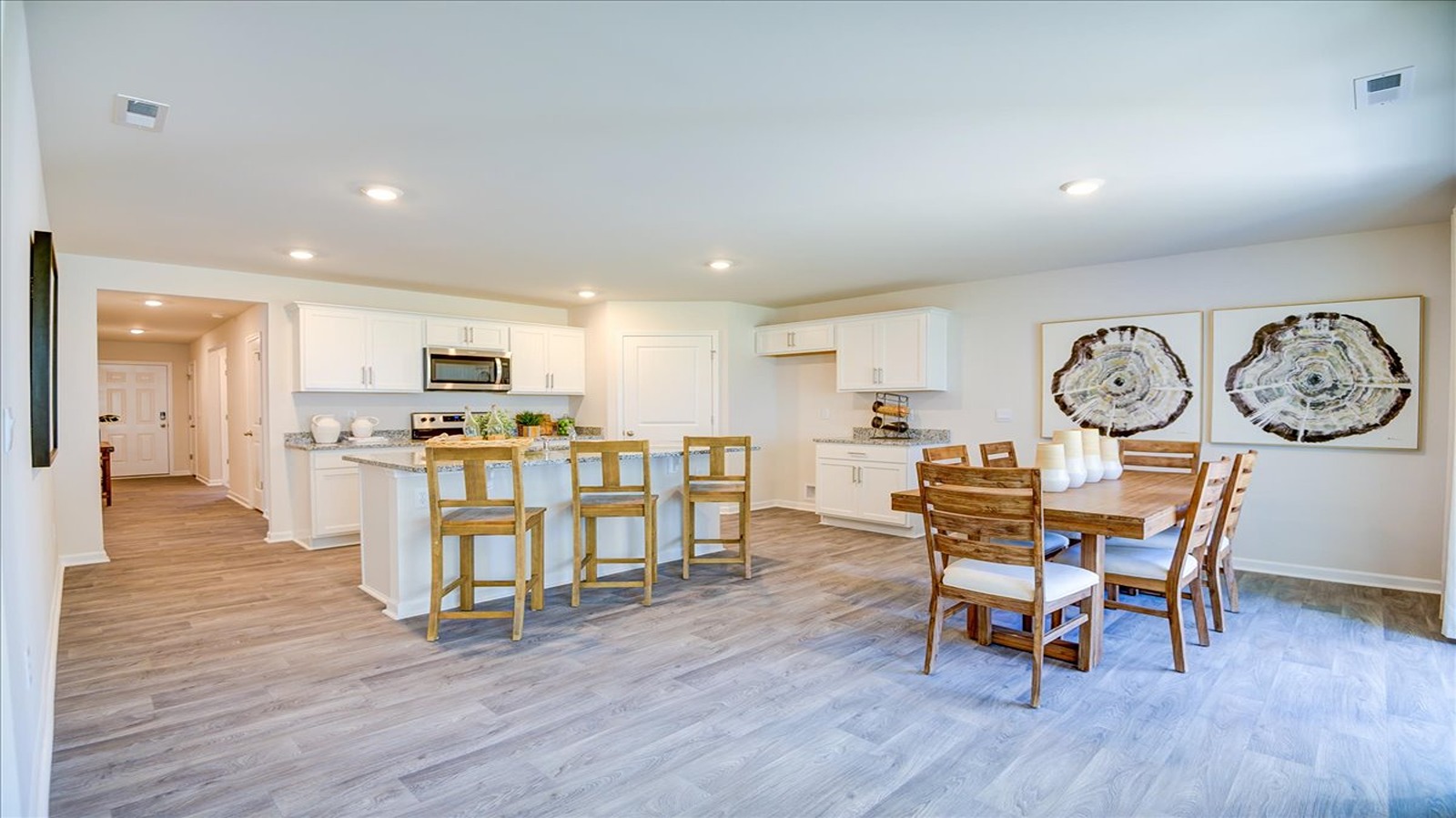 kitchen and dining