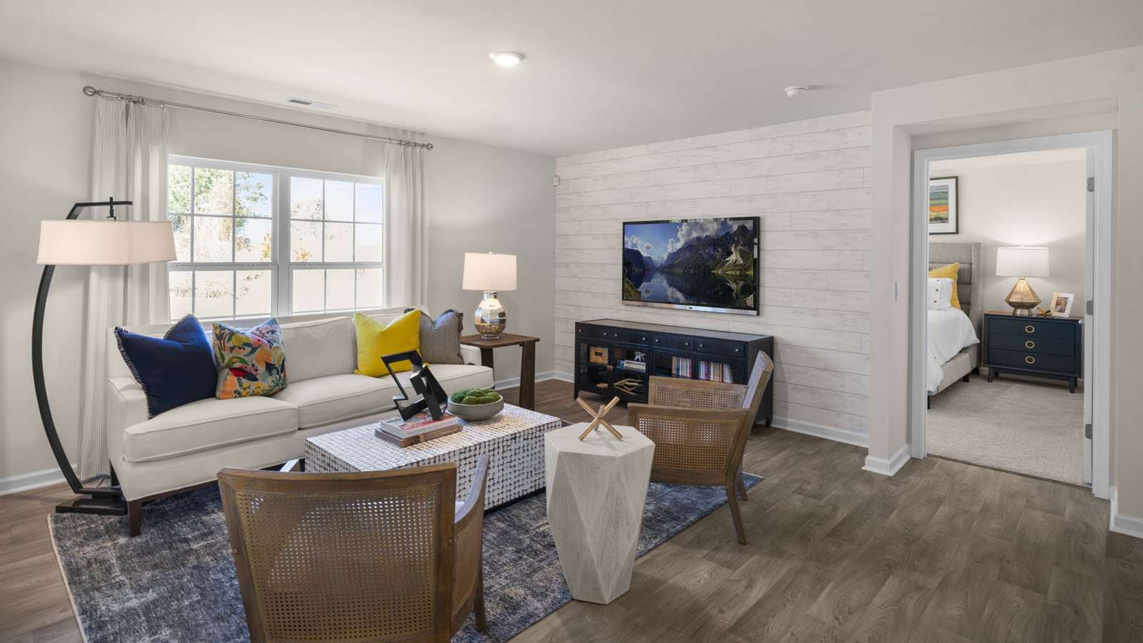 Open-concept living room