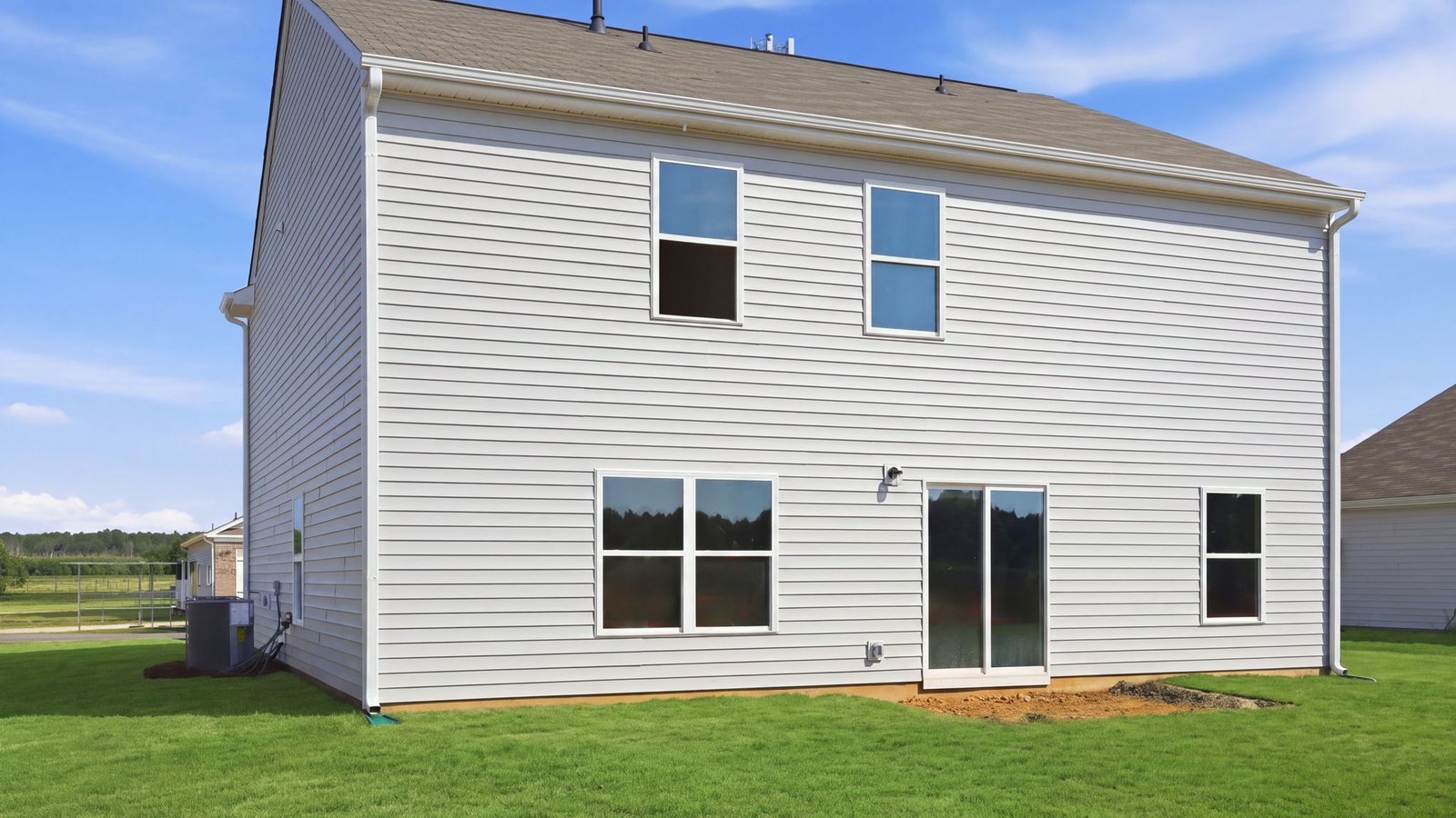 rear view of home and back yard