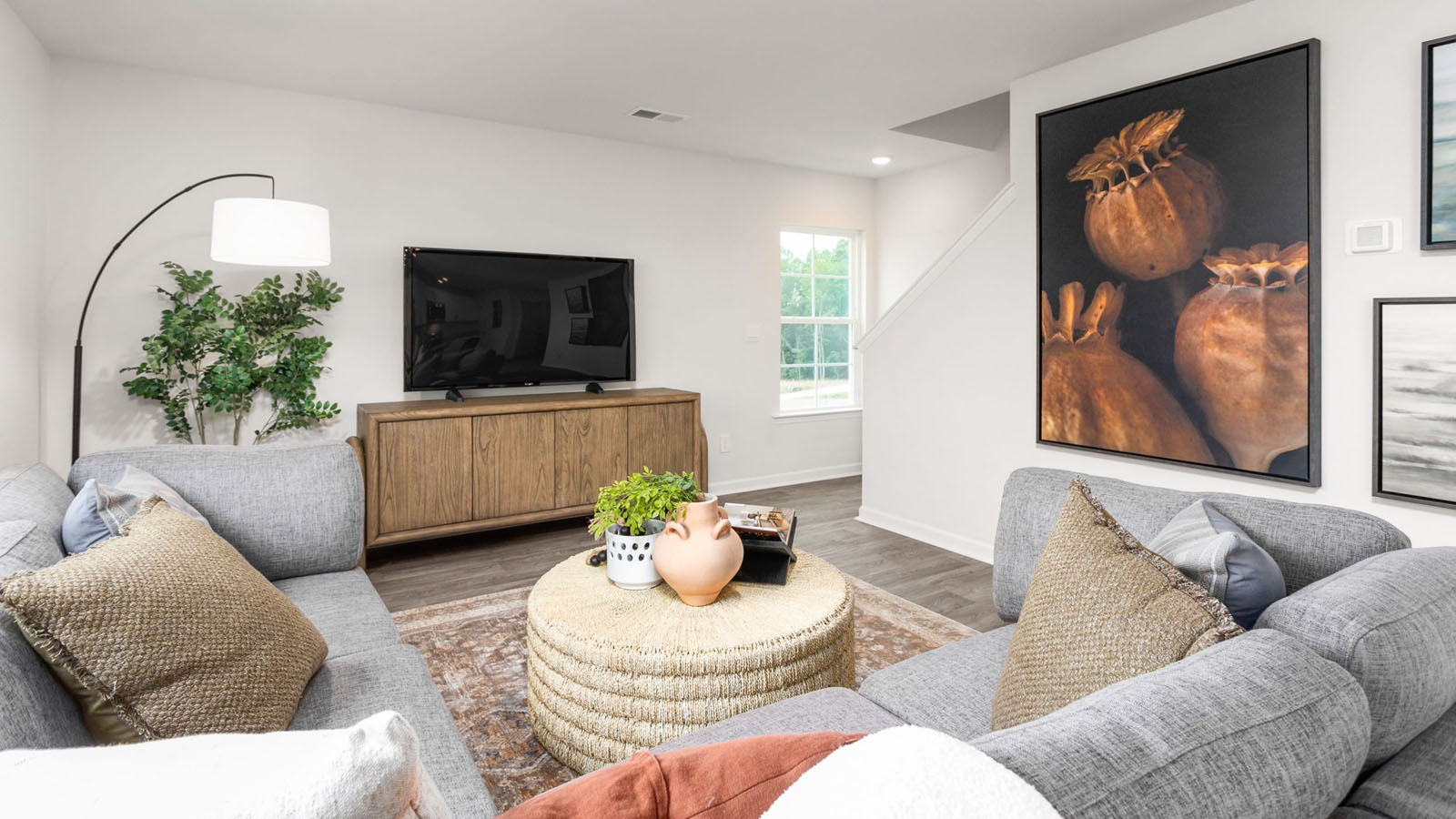 Open-concept living area