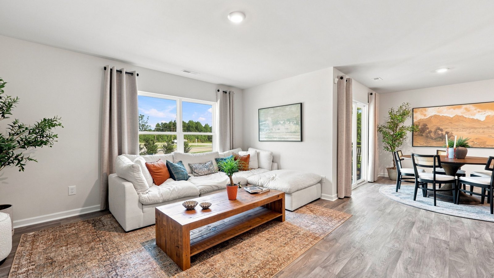 open concept living area