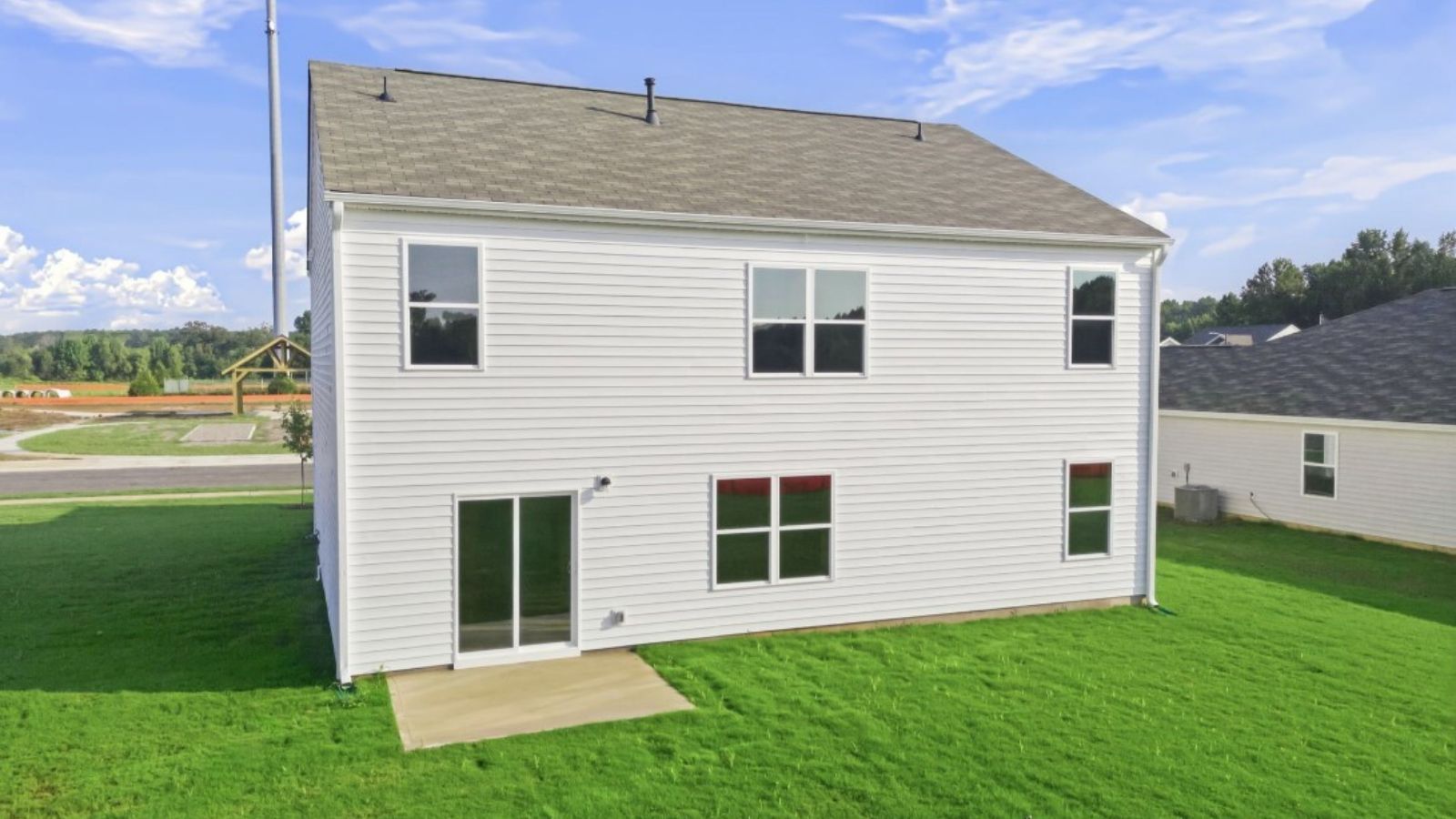 rear view of the home