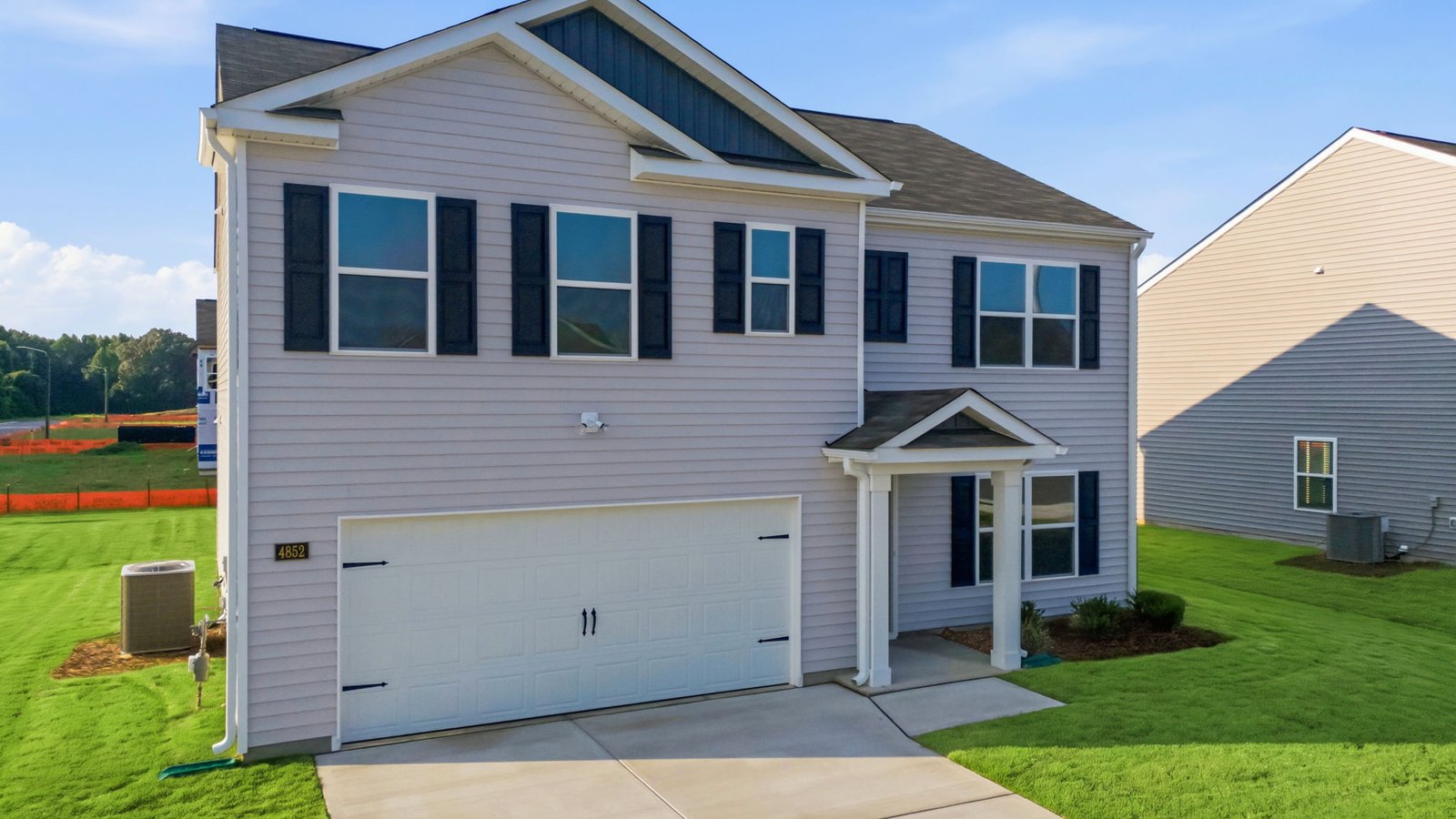 Exterior photo with two car garage