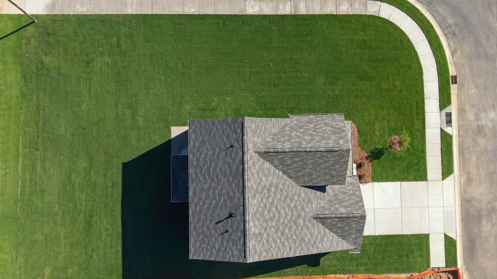 aerial view of lot