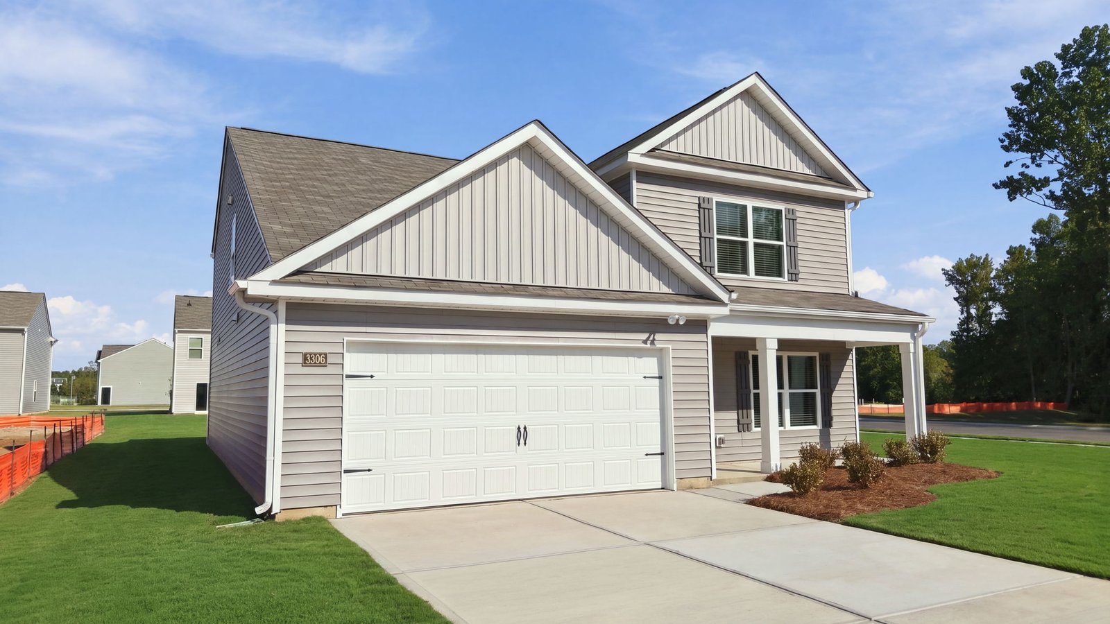 exterior of two story home