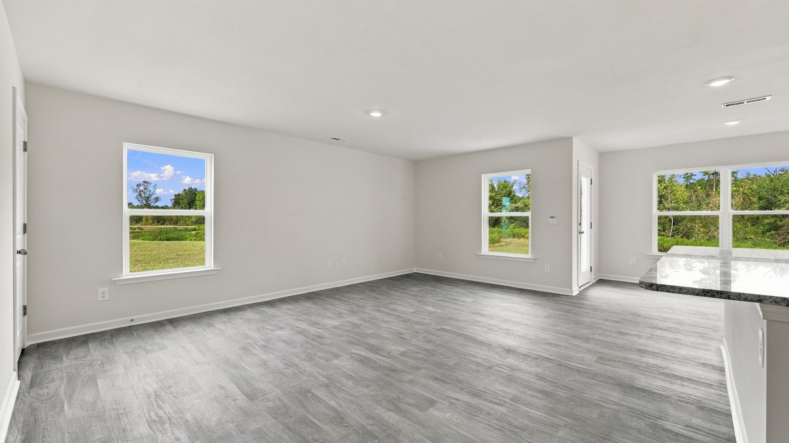 open concept living space