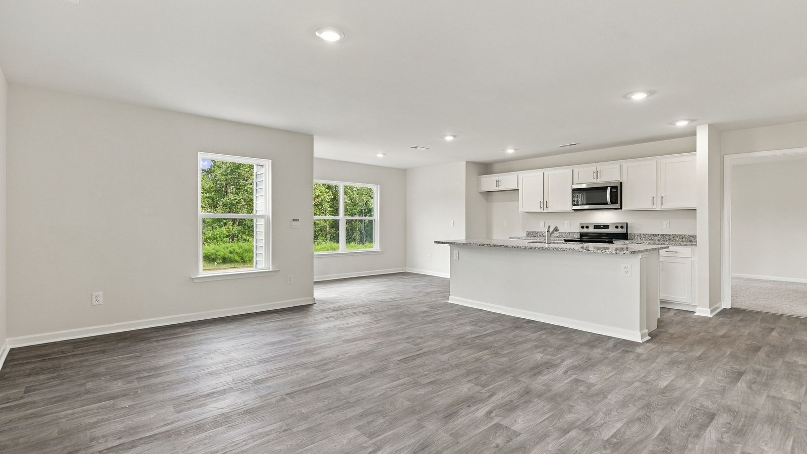 open concept living space