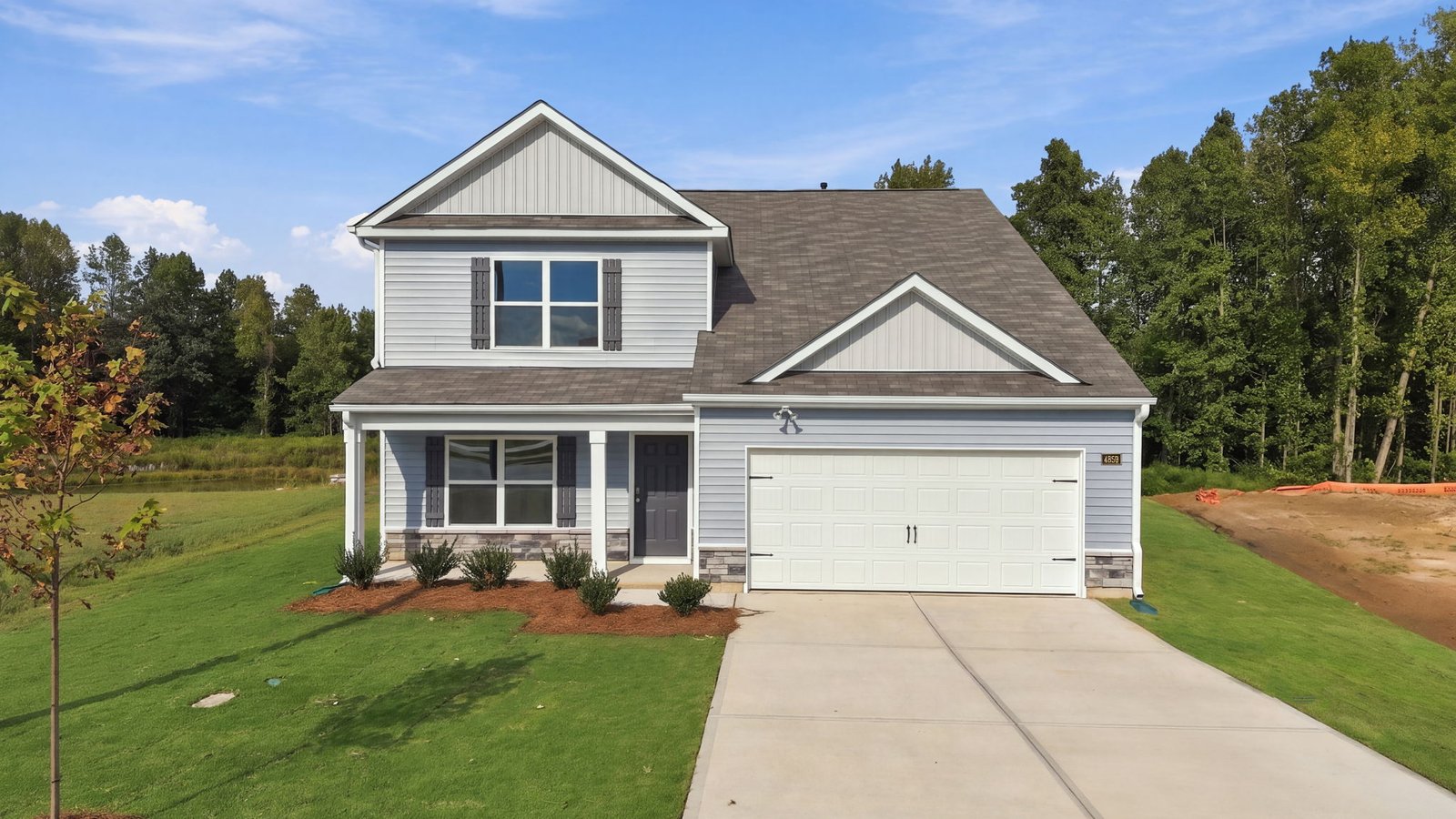 exterior of two story home