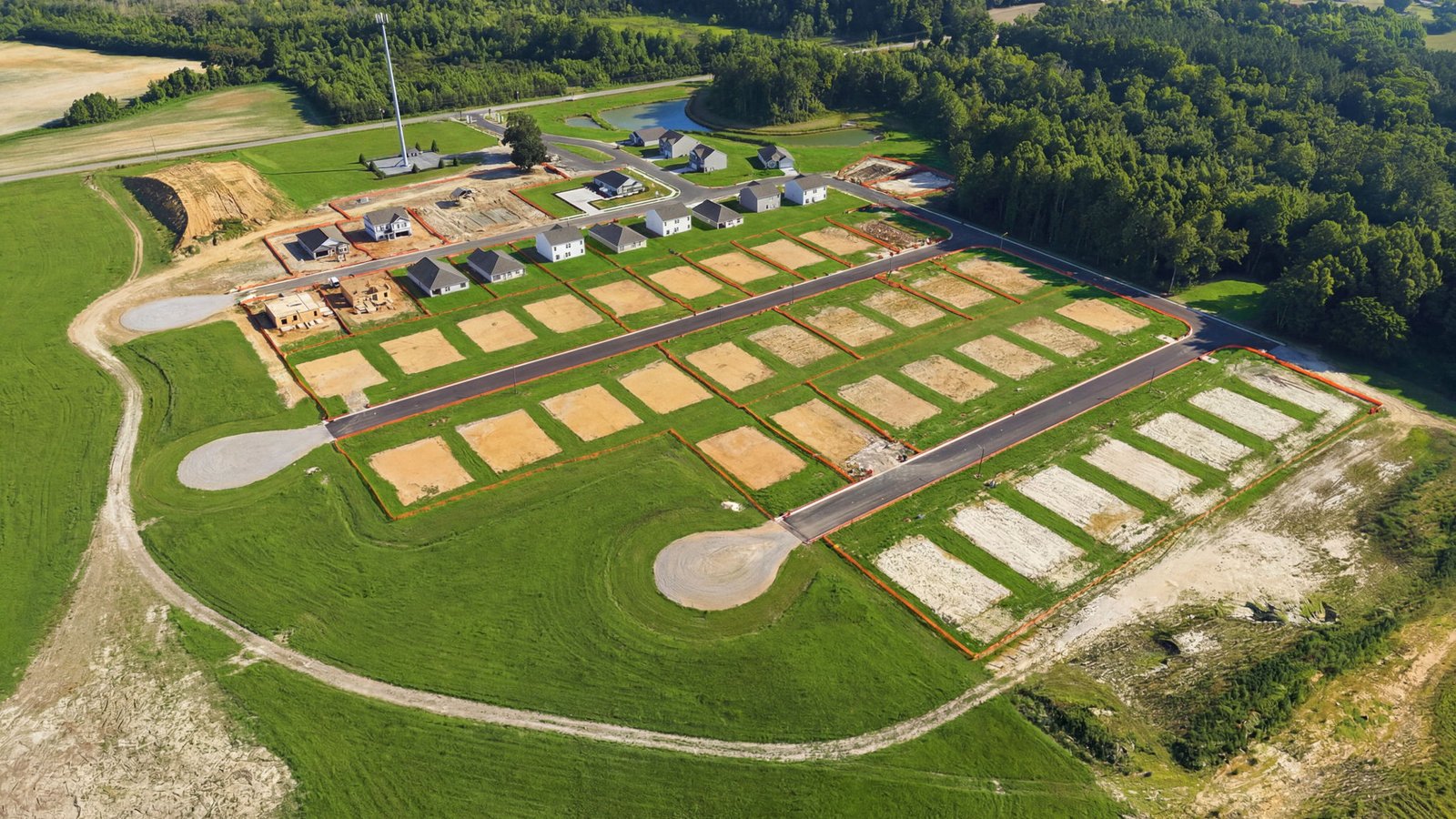 aerial photo of neighborhood