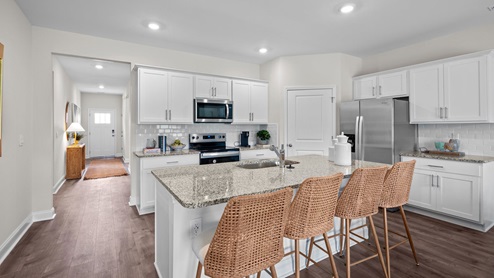 Kitchen with granite counters