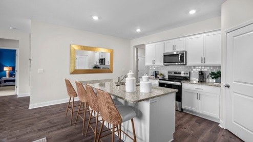 Kitchen with granite counters