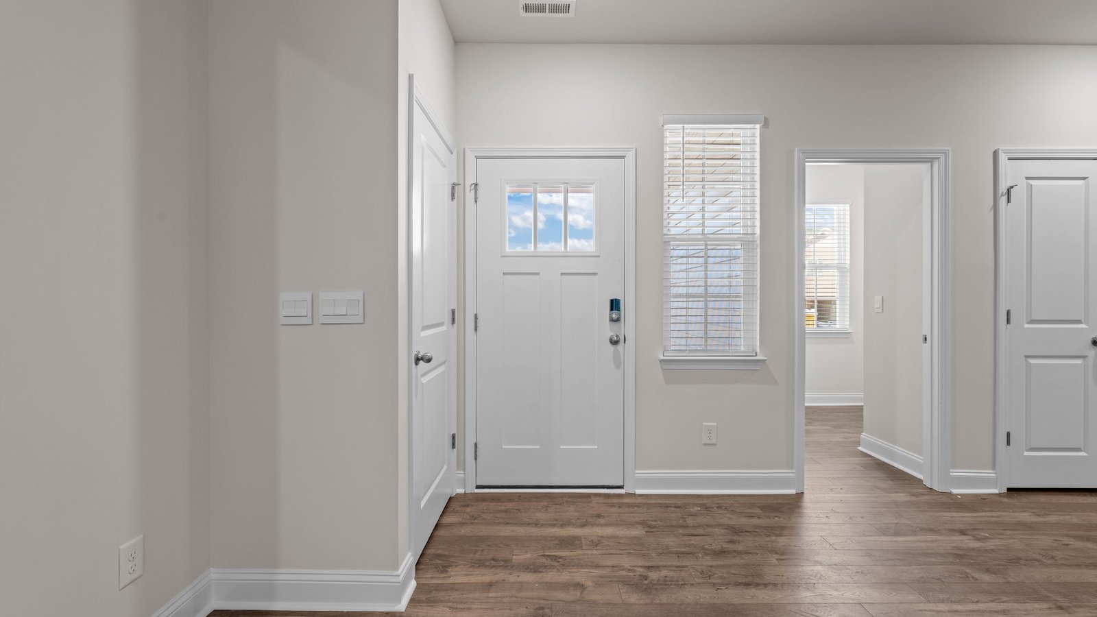 Entryway with revwood flooring