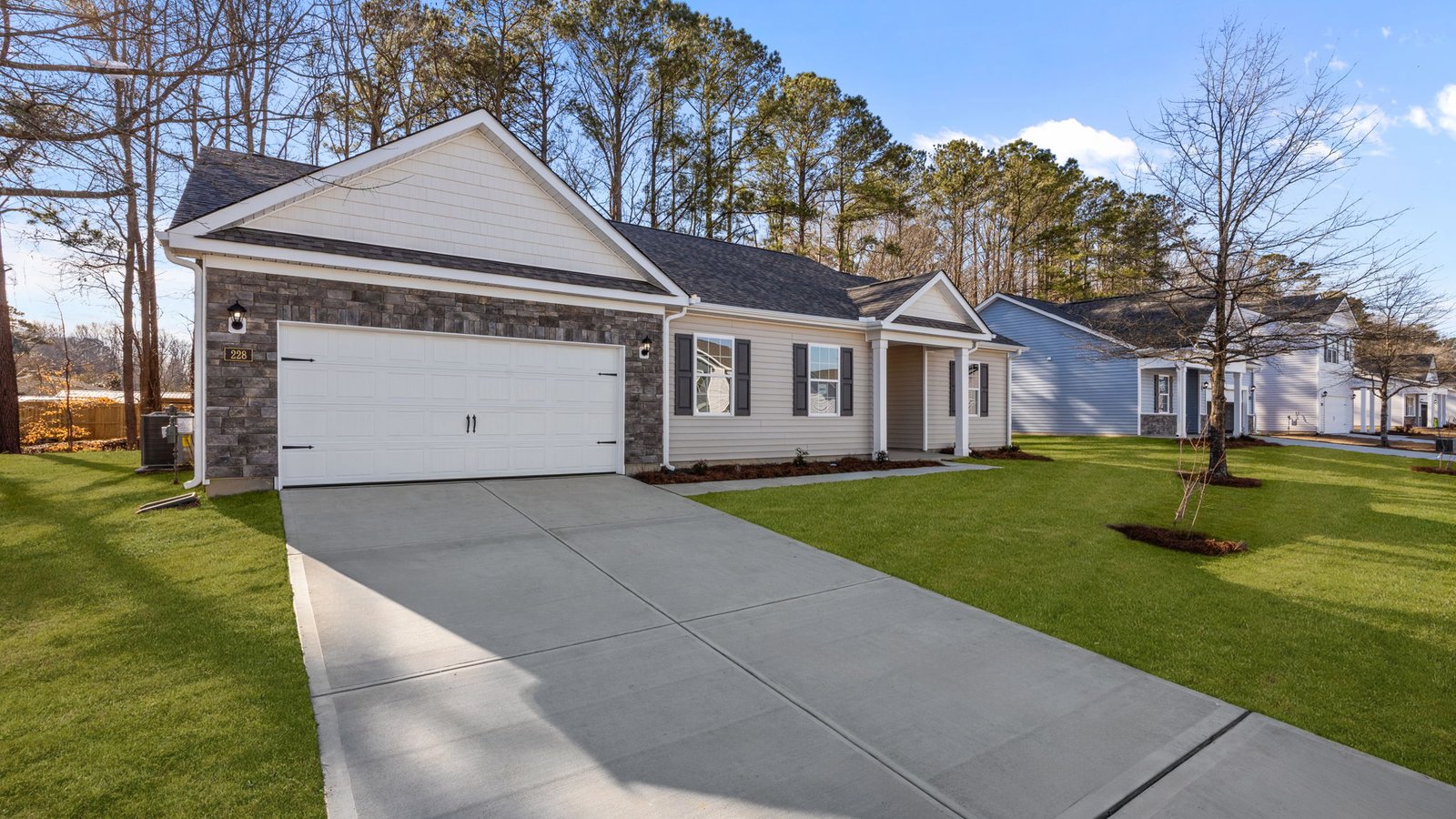 two car garage exterior