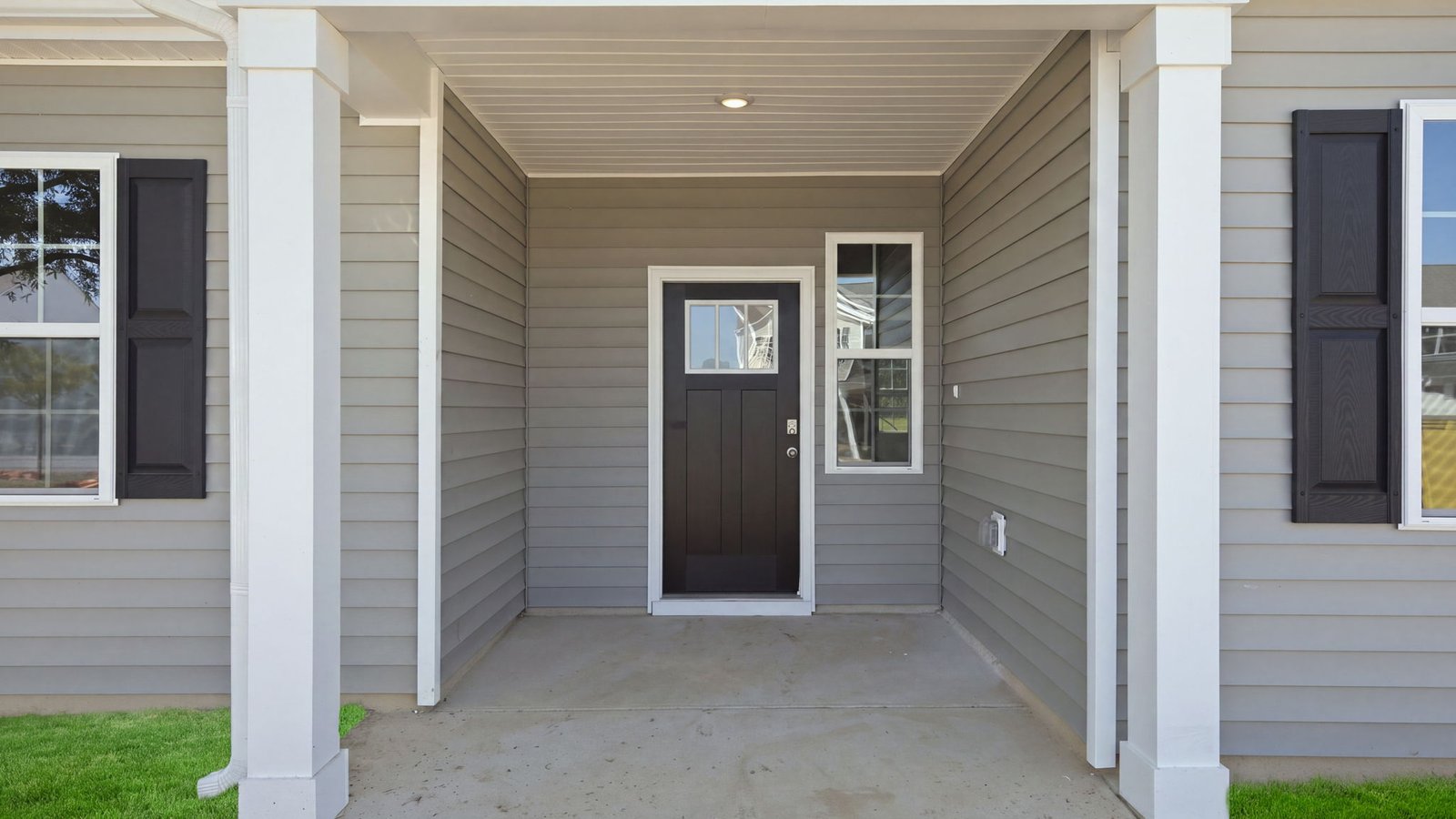 covered front porch of home