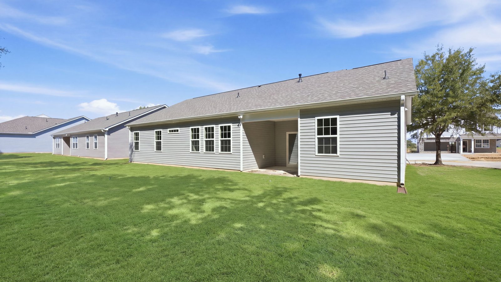 rear view of home and back yard