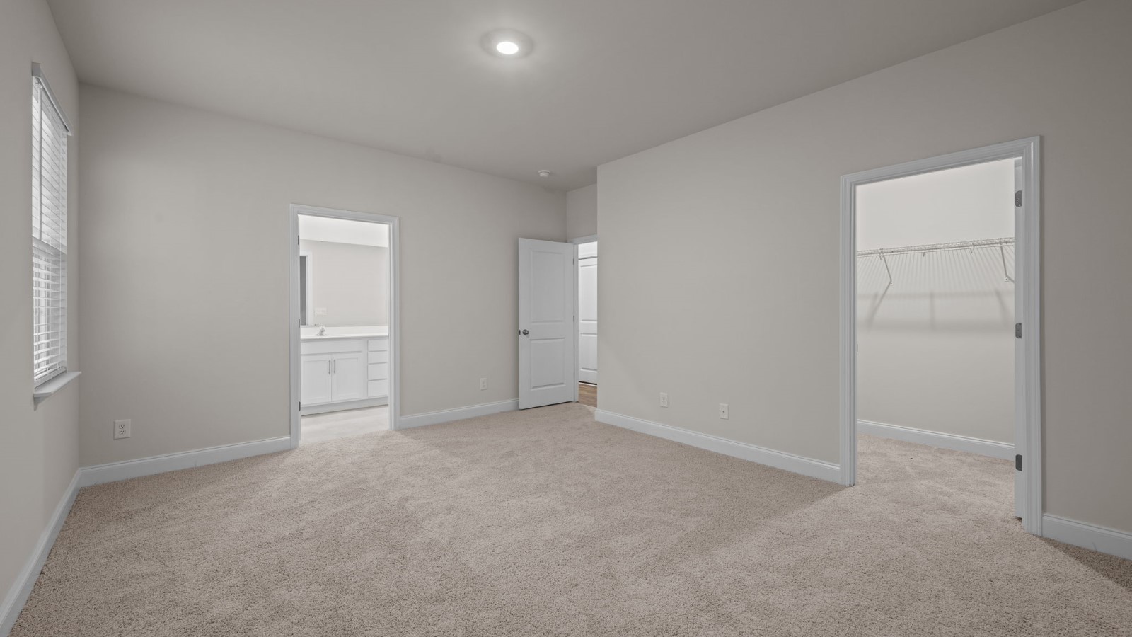 open bedroom space