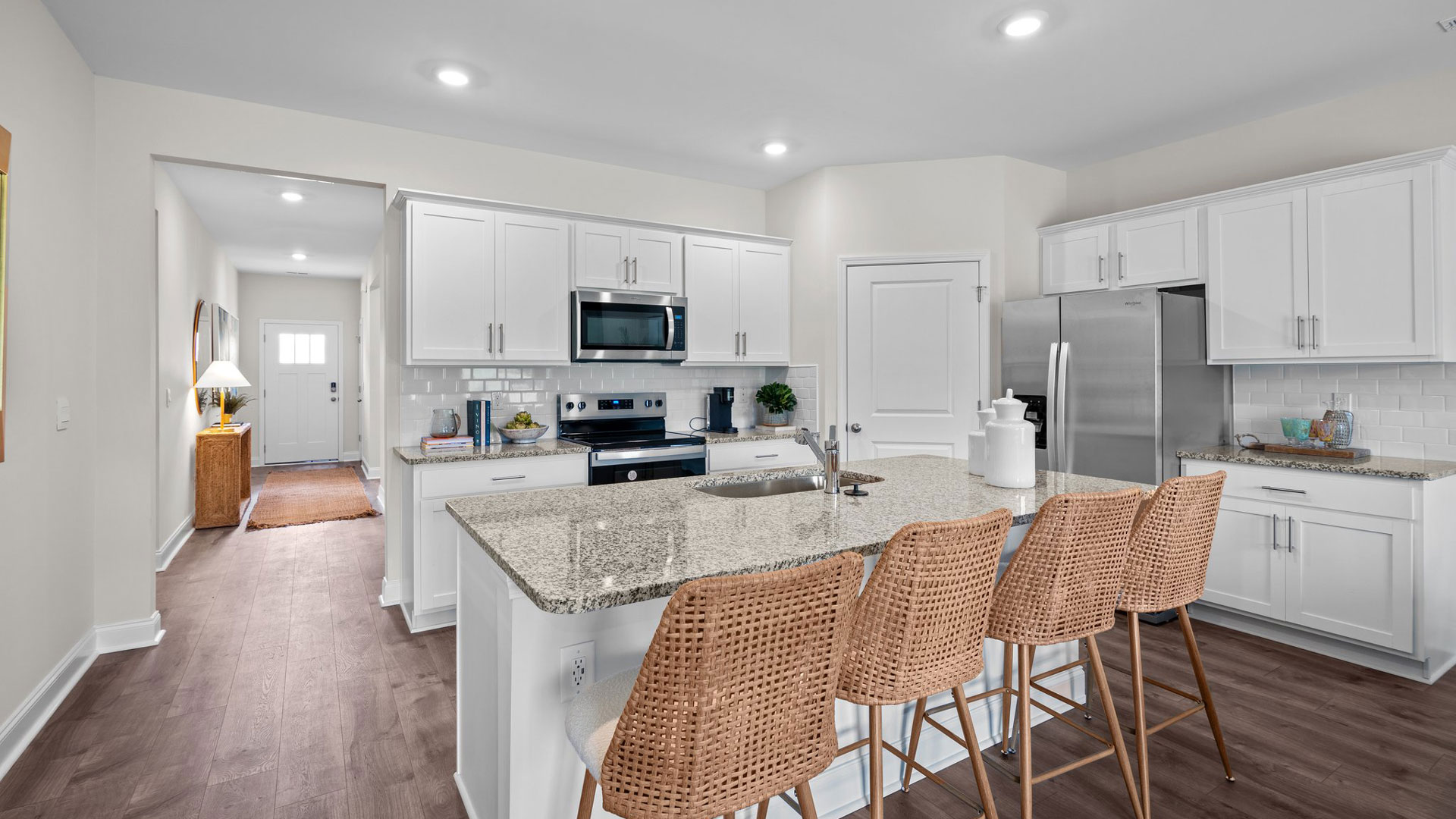Kitchen with granite counters