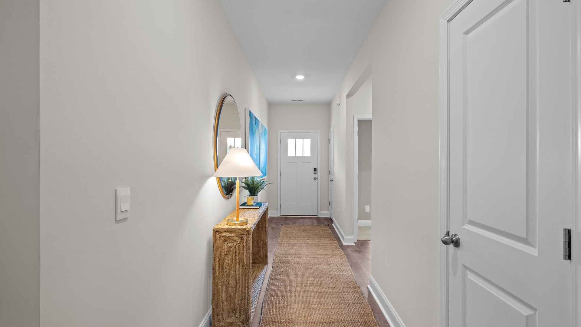 Entryway with revwood flooring