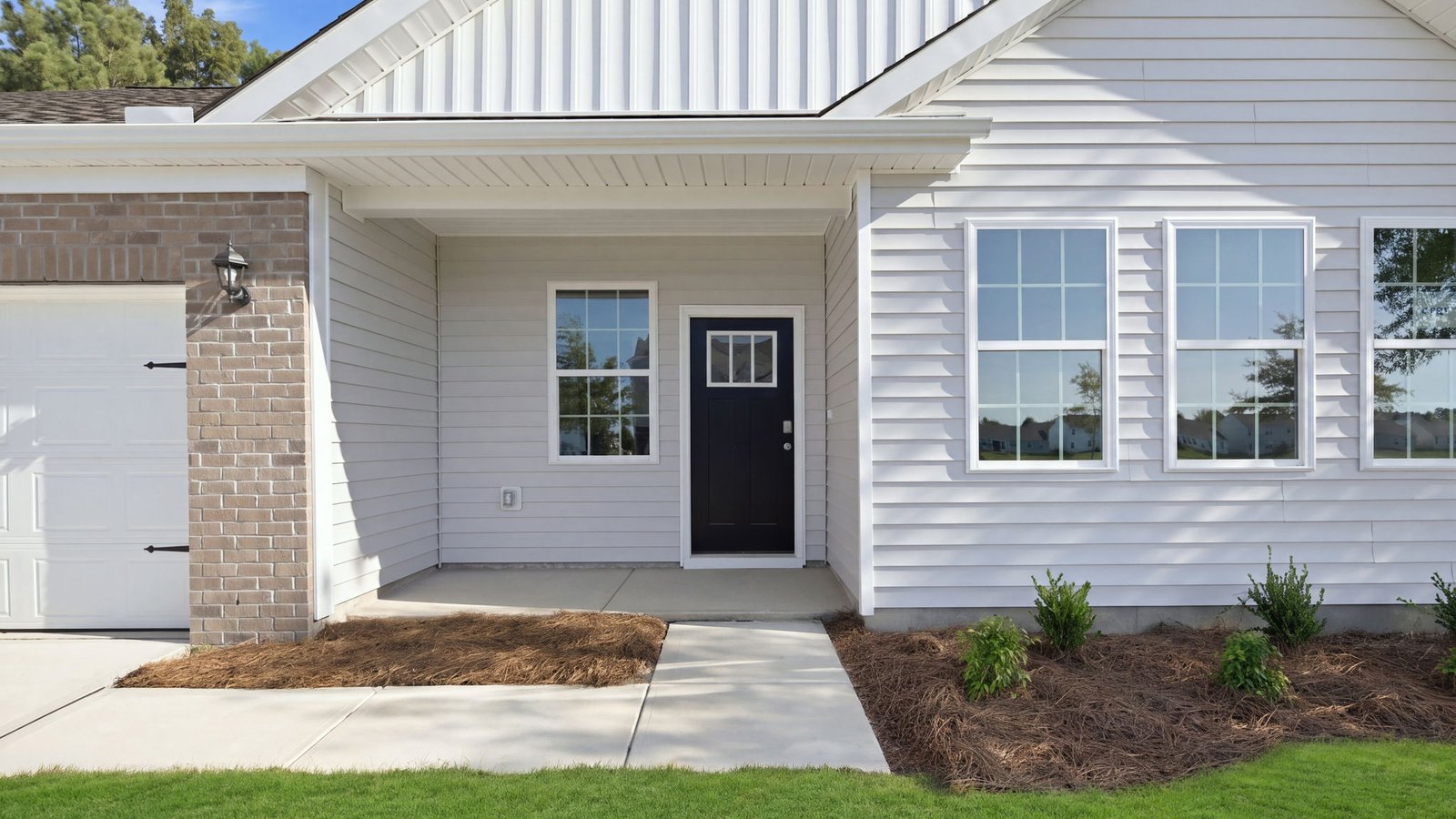 front porch of one story home