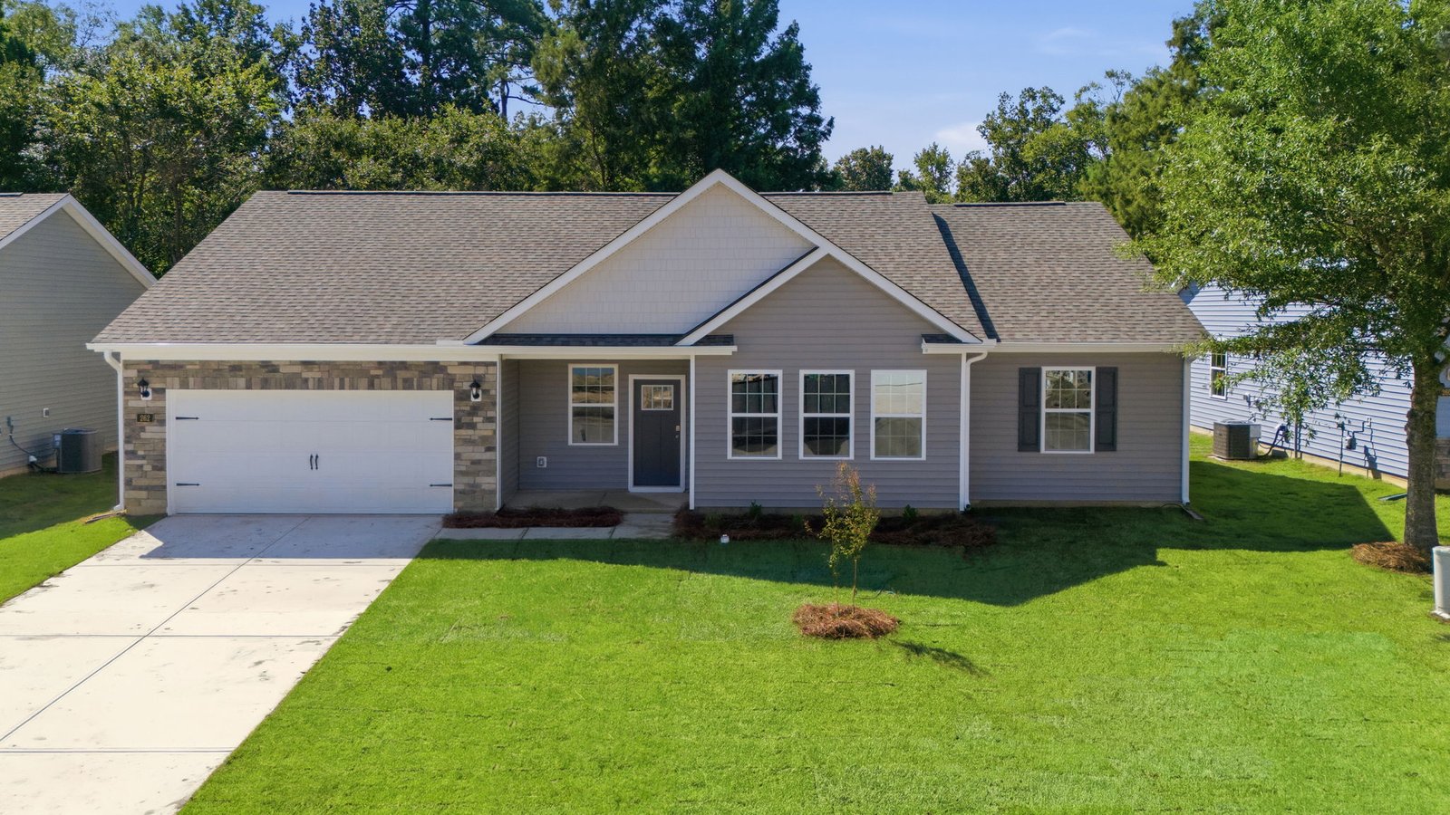 front exterior of single story ranch home