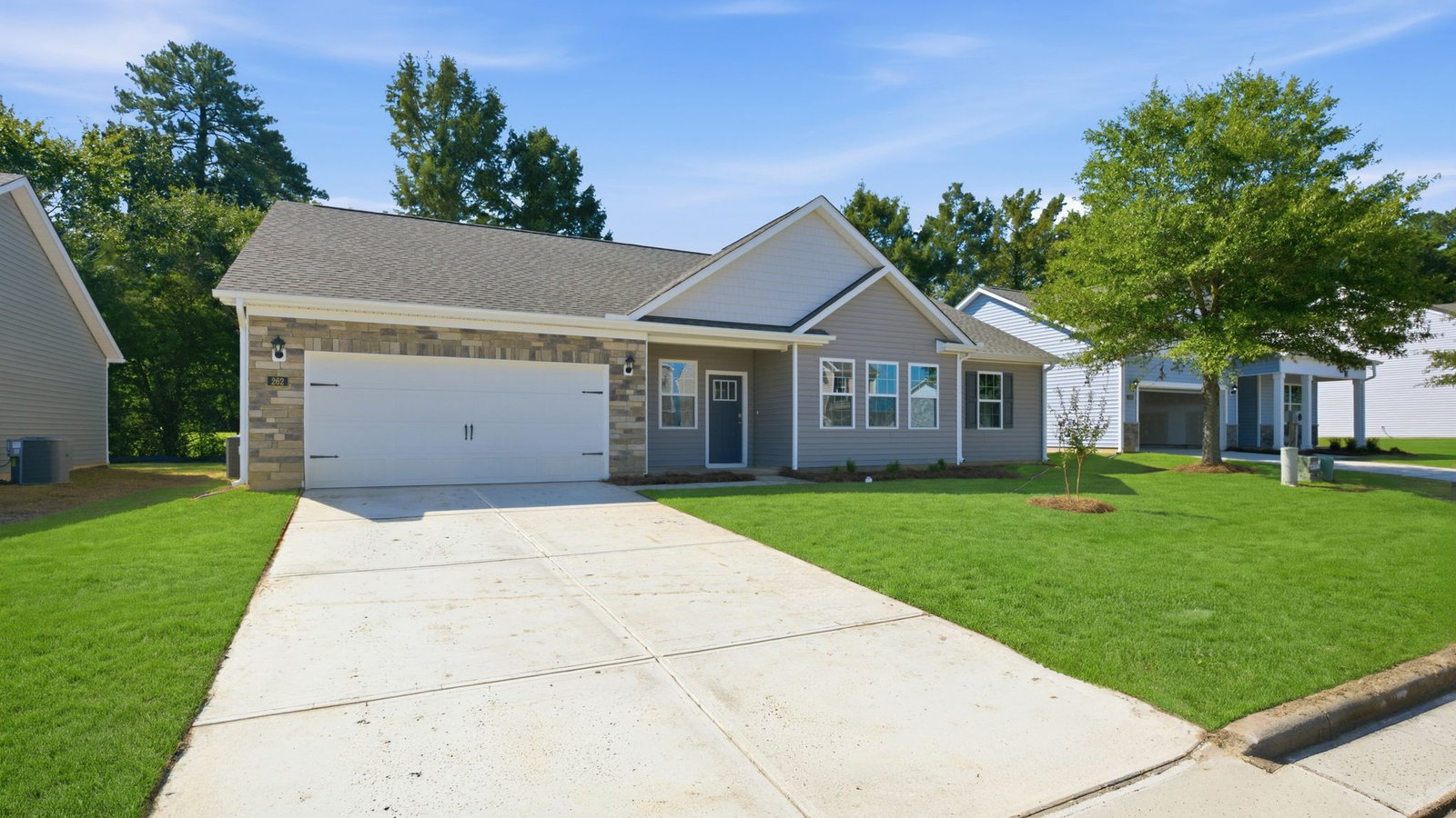 front exterior of single story ranch home