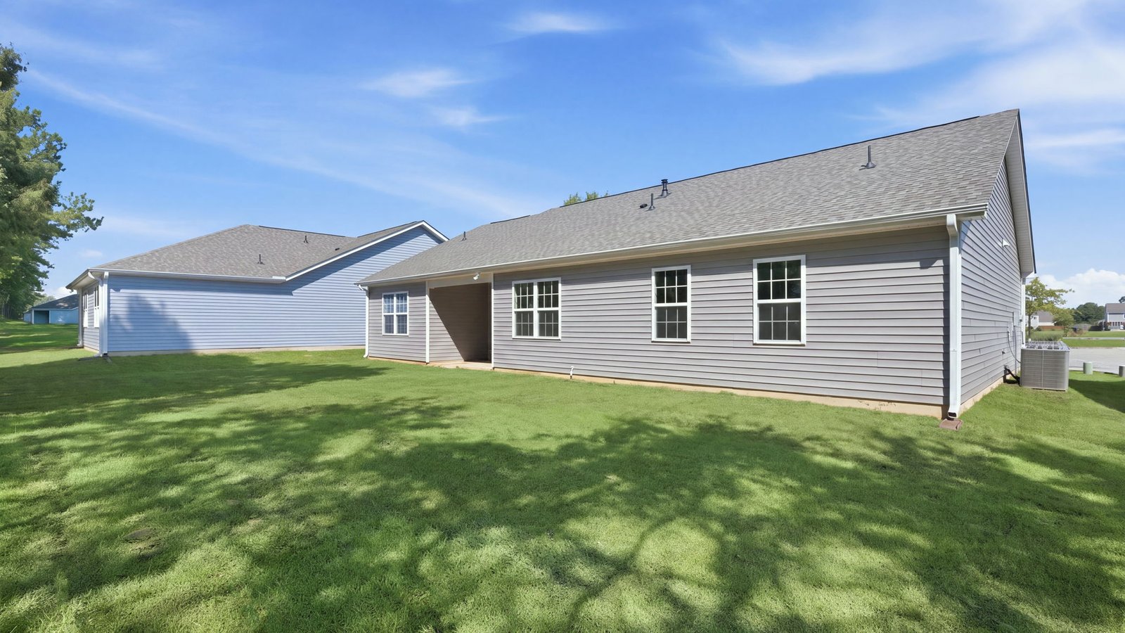 rear view of home and back yard