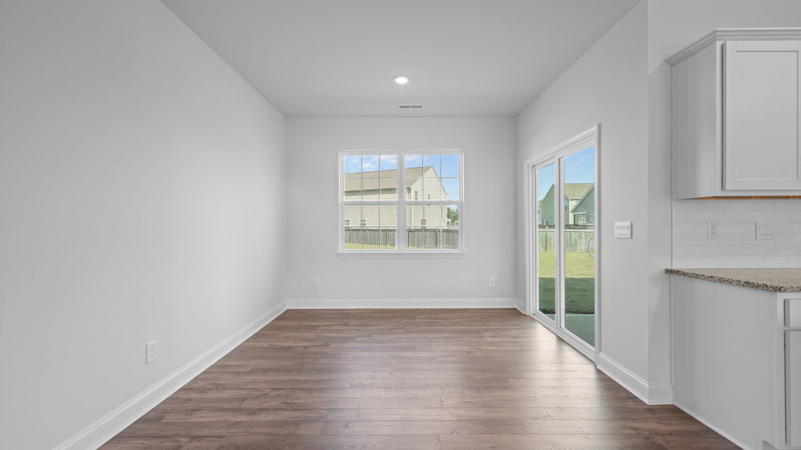 Open-concept dining area