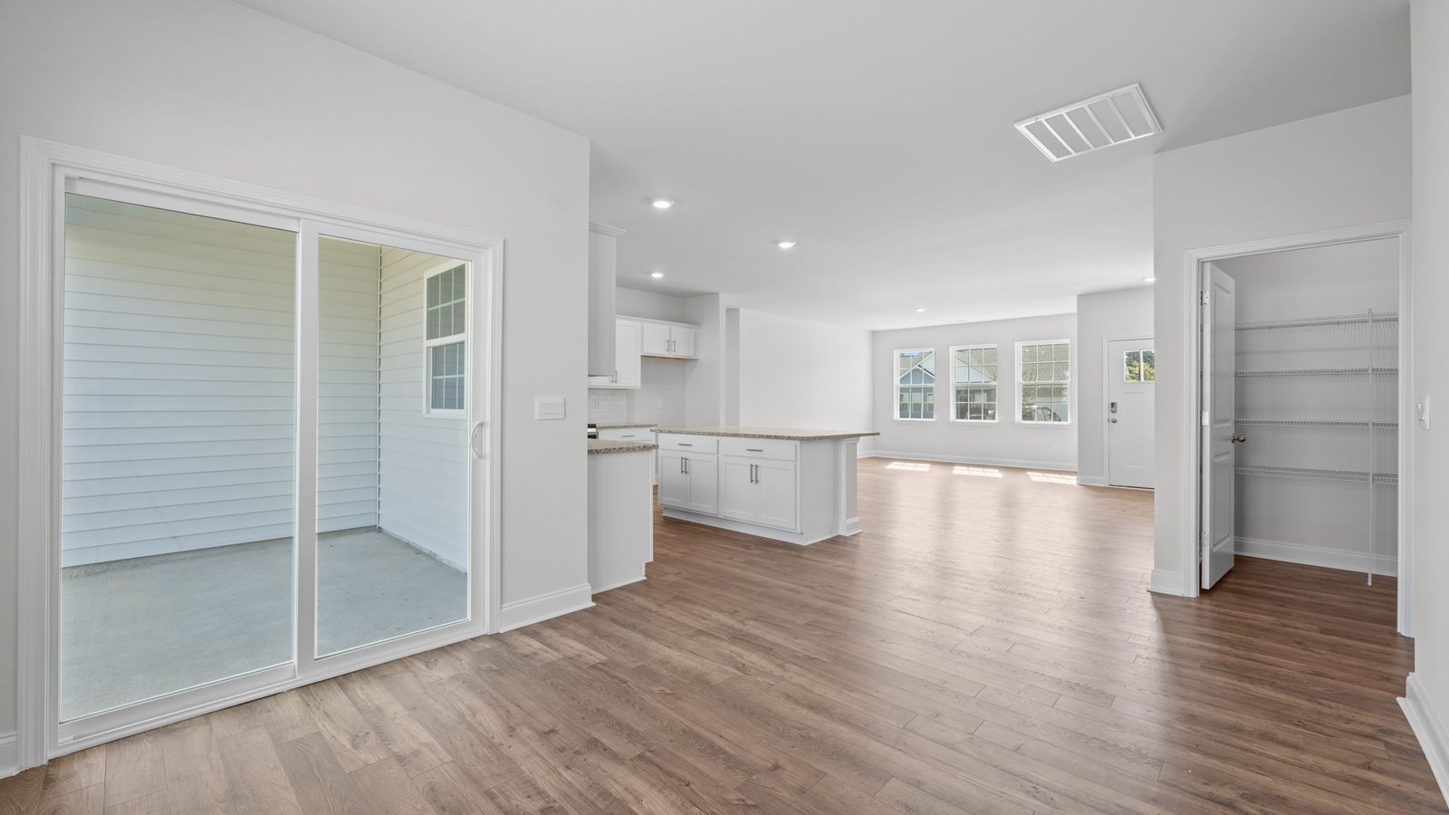 Open-concept dining area