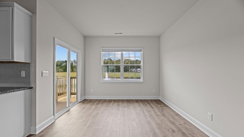 dining area with glass door
