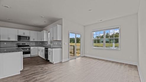 dining area with glass door
