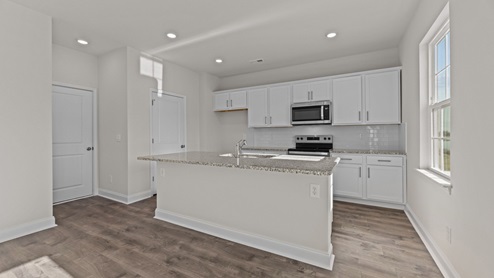 kitchen with granite counters