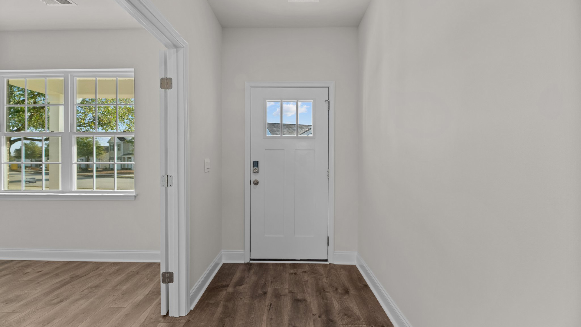 Entryway with revwood flooring