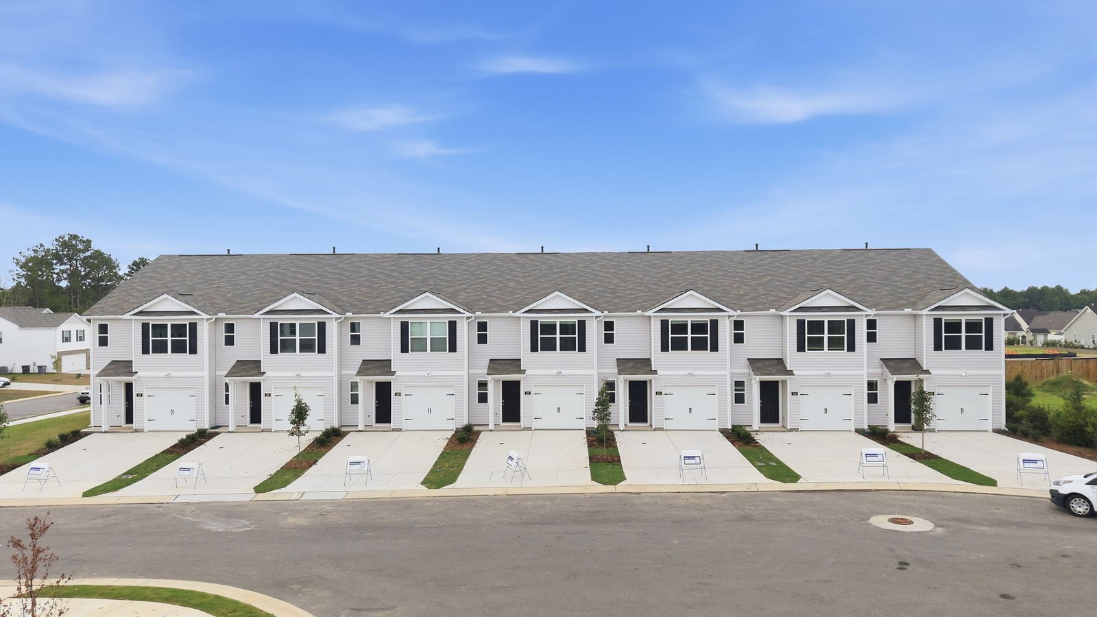 exterior of townhome