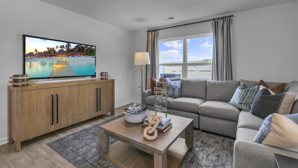 Open-concept living room