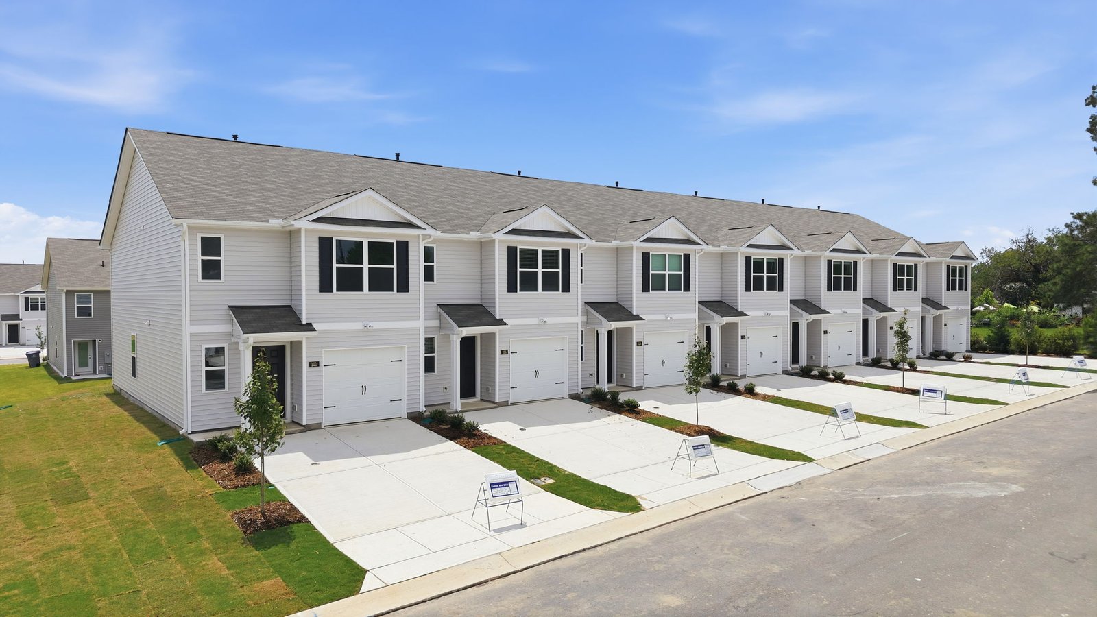exterior of townhome