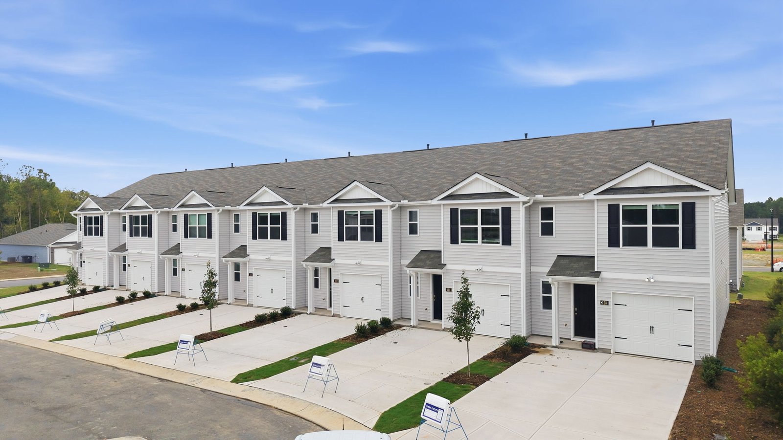 exterior of townhome