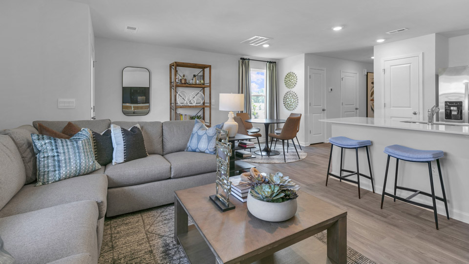 Open-concept living area