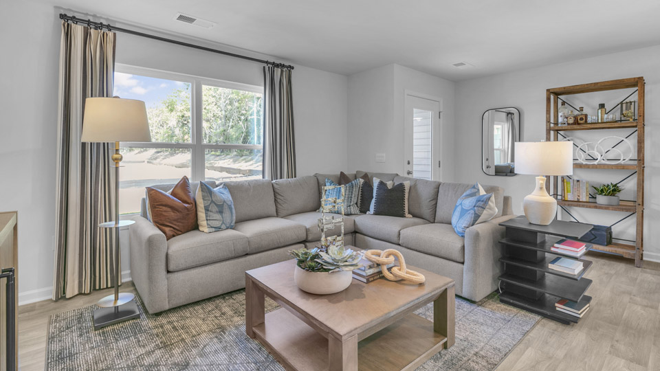 Open-concept living room