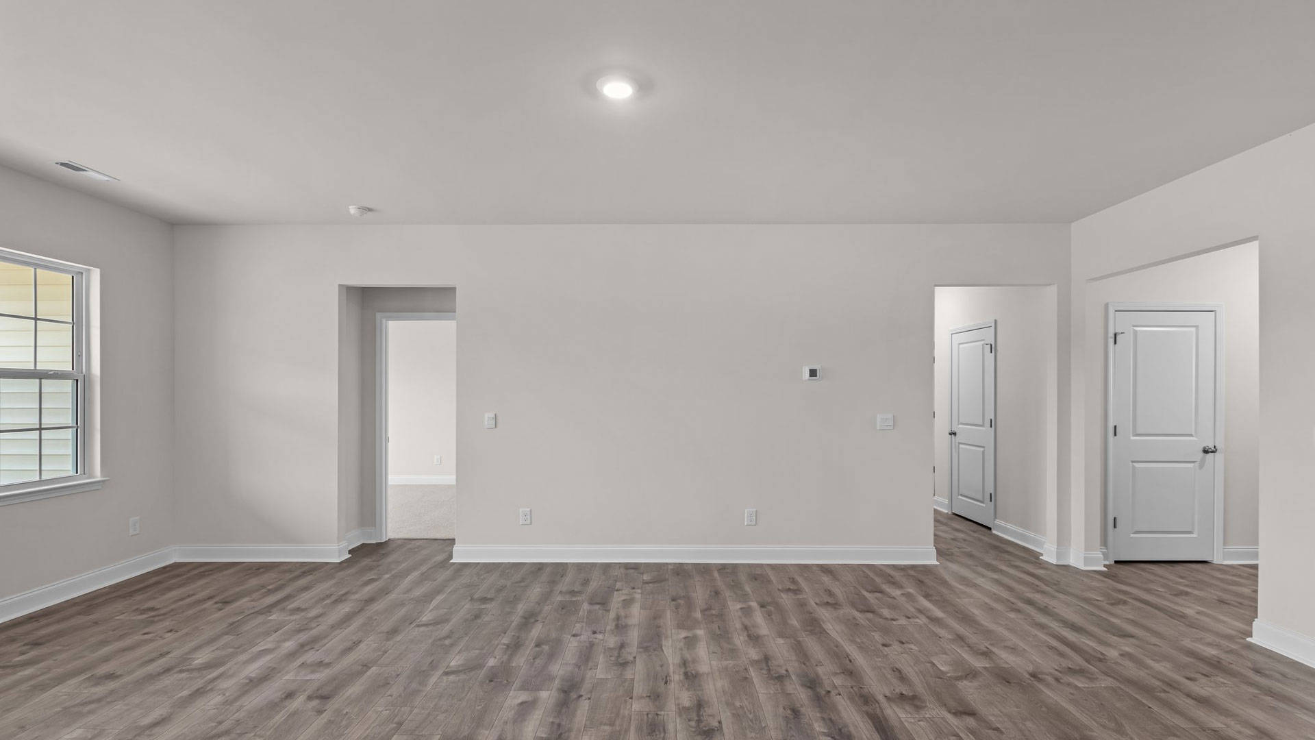 living room with ample lighting