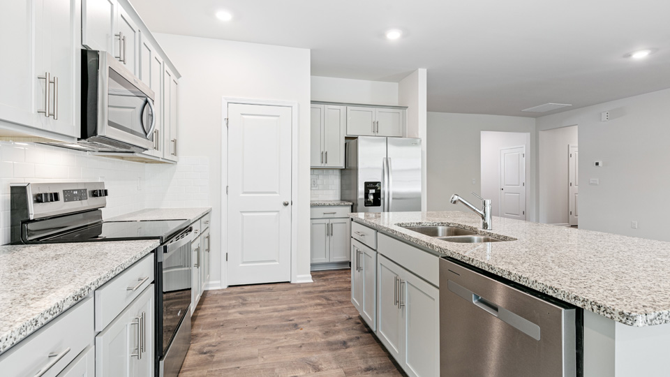 kitchen with granite counters