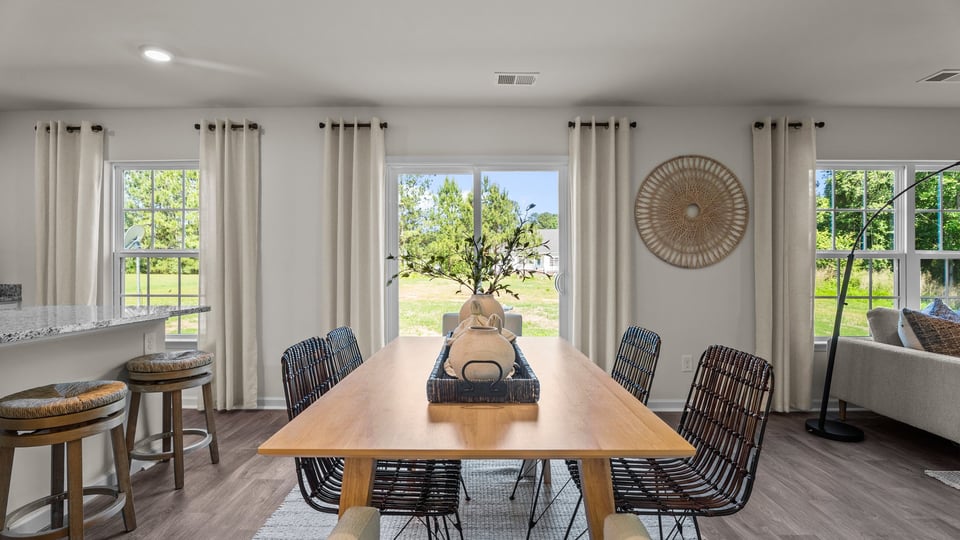 open floorplan dining