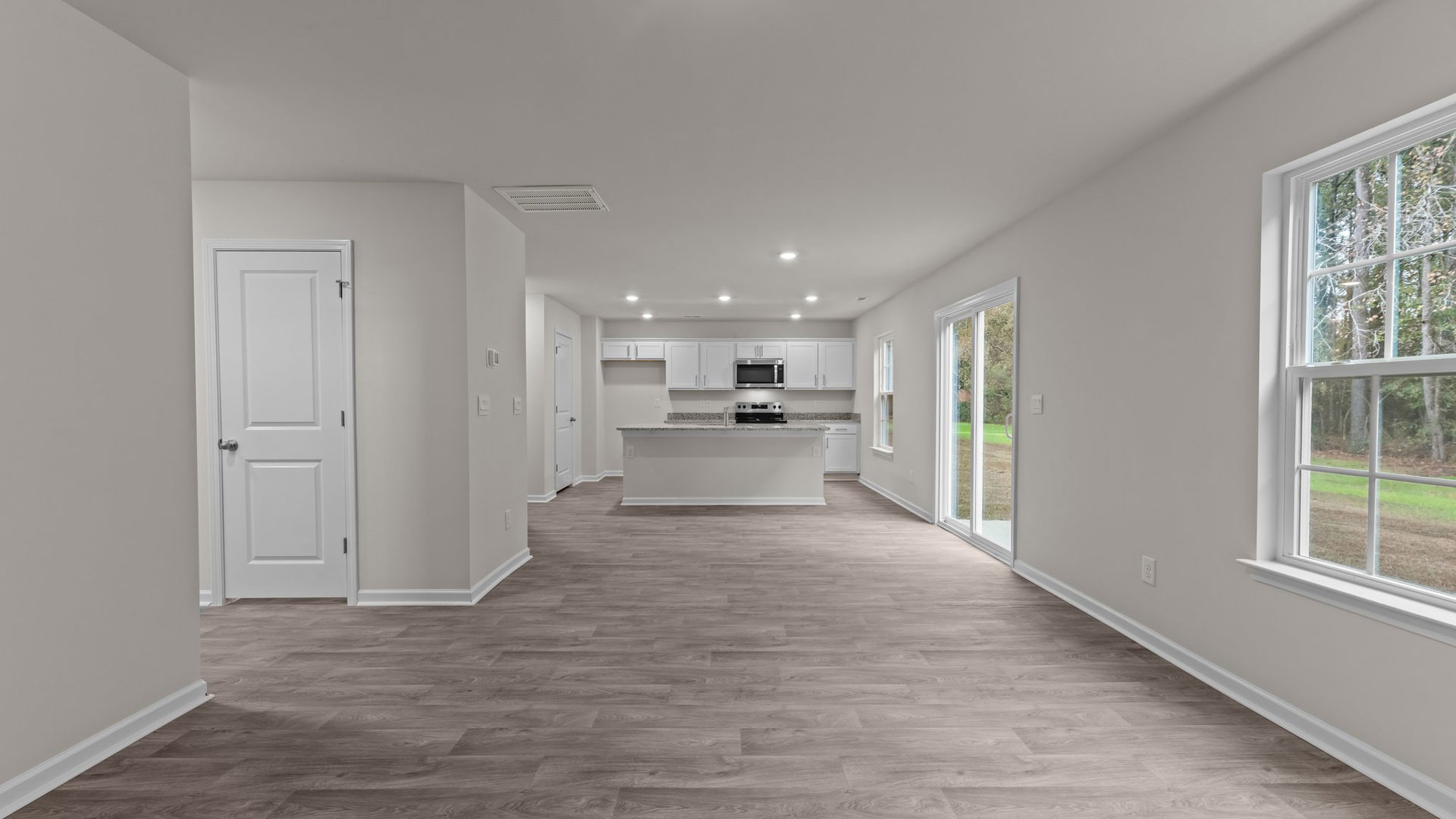 living and dining space