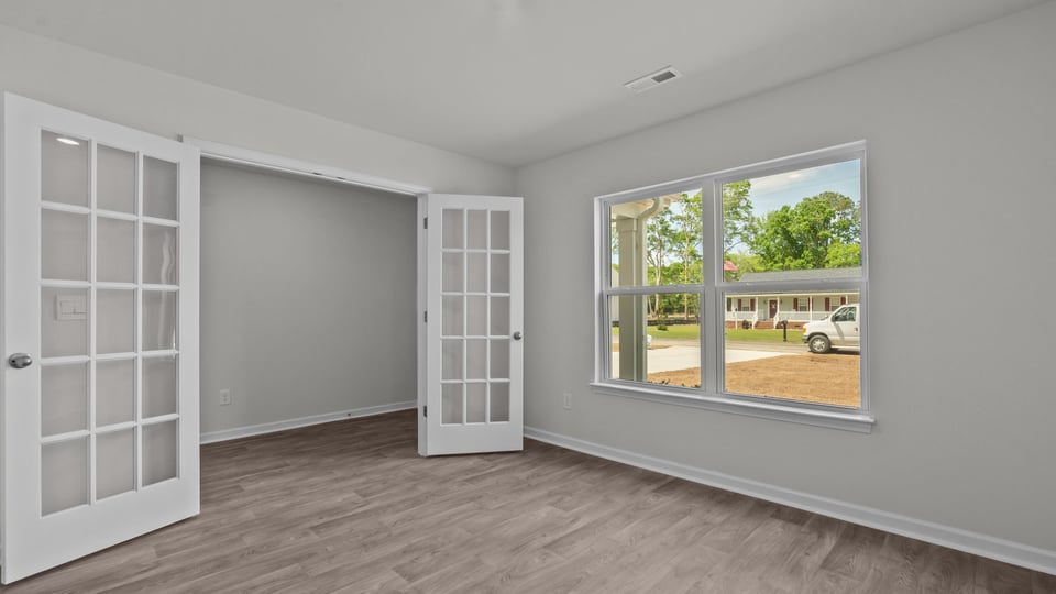 Study with french doors