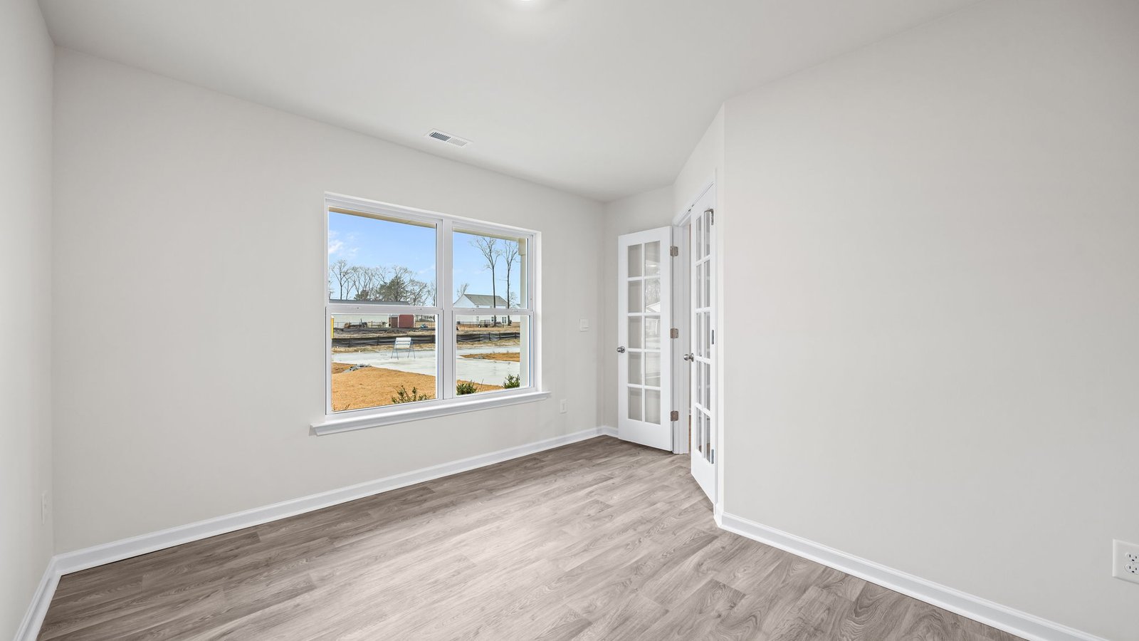 office/flex space with French doors