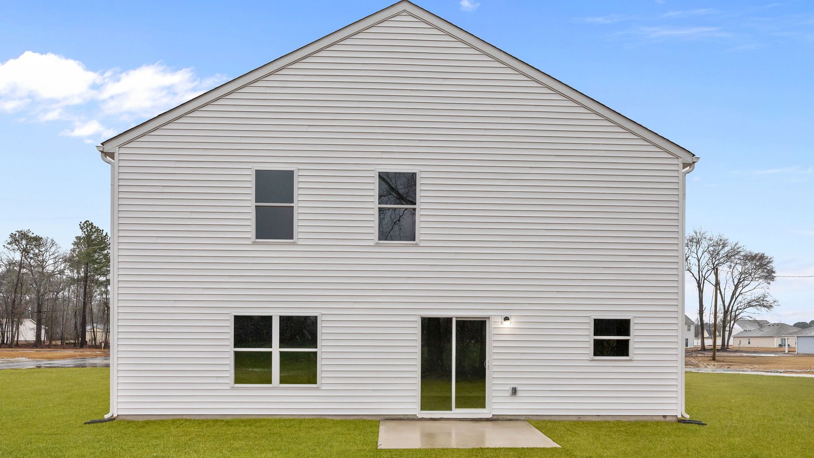 rear exterior of home