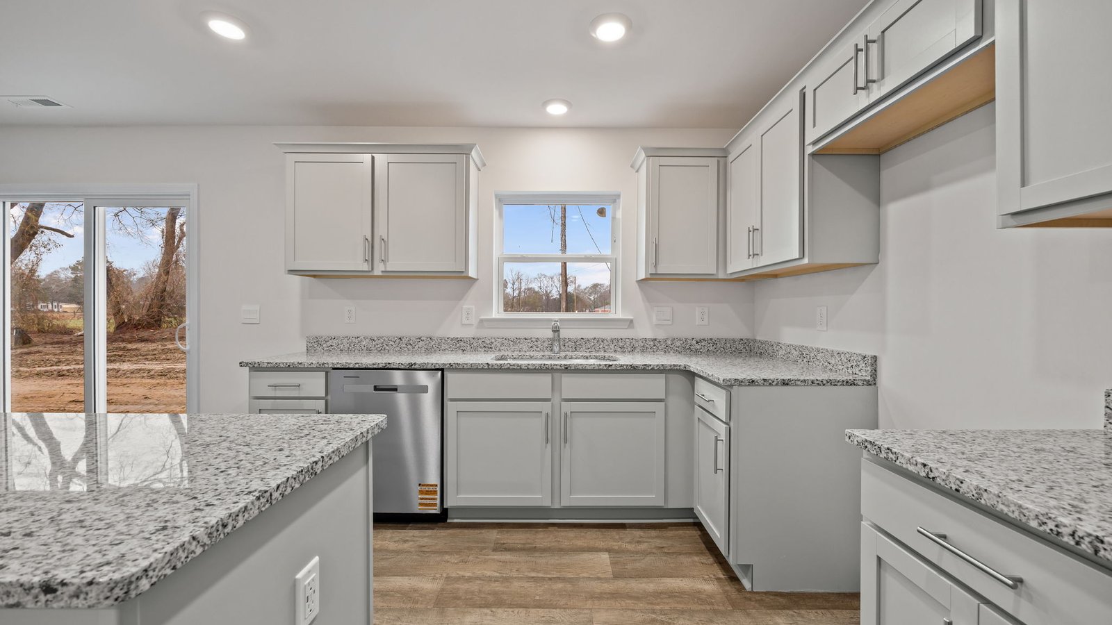 kitchen with granite countertops