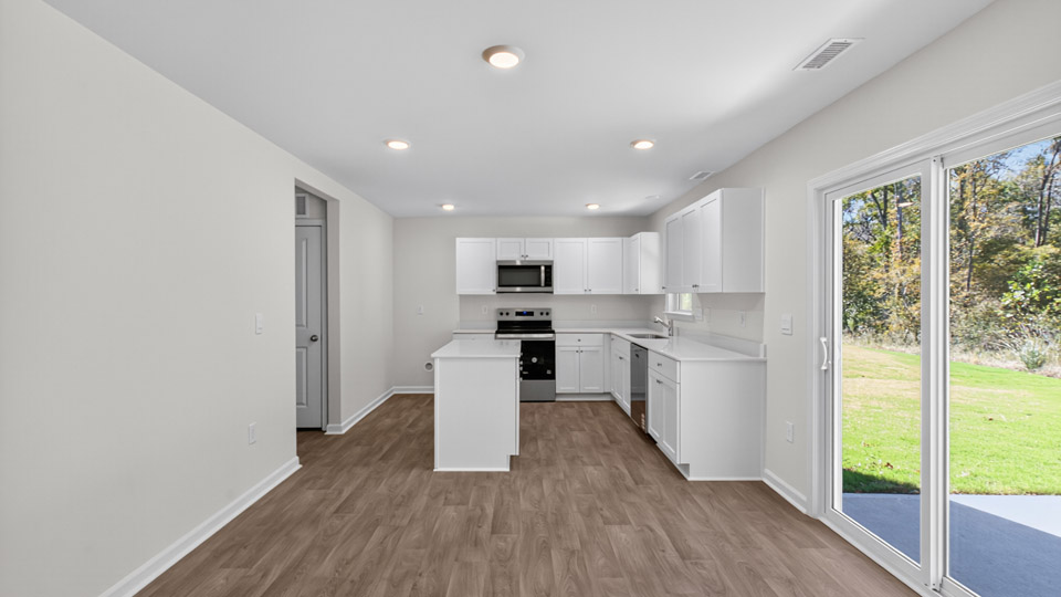 Open-concept dining area