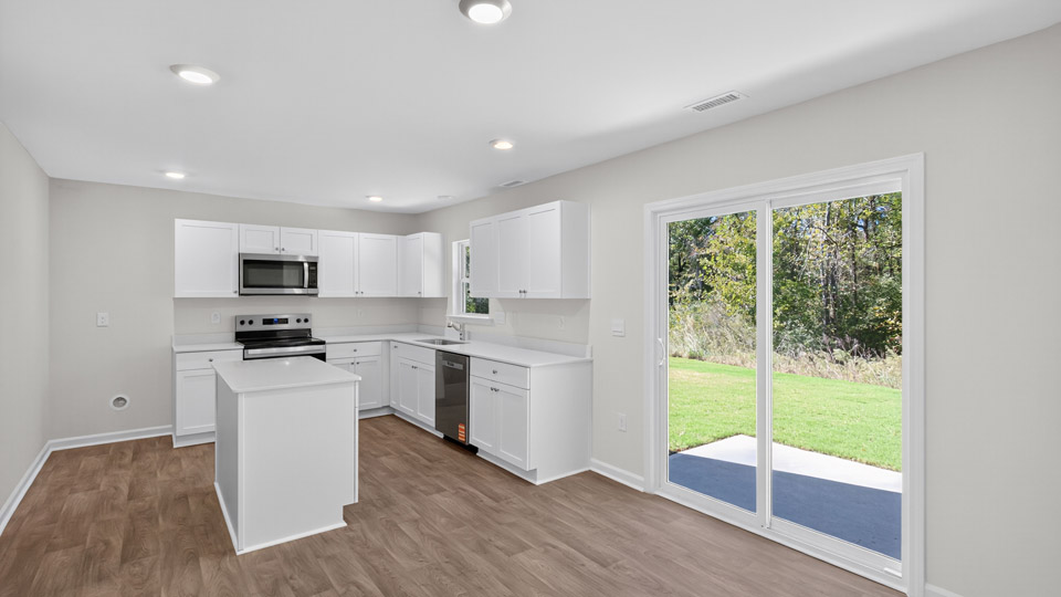 Open-concept dining area