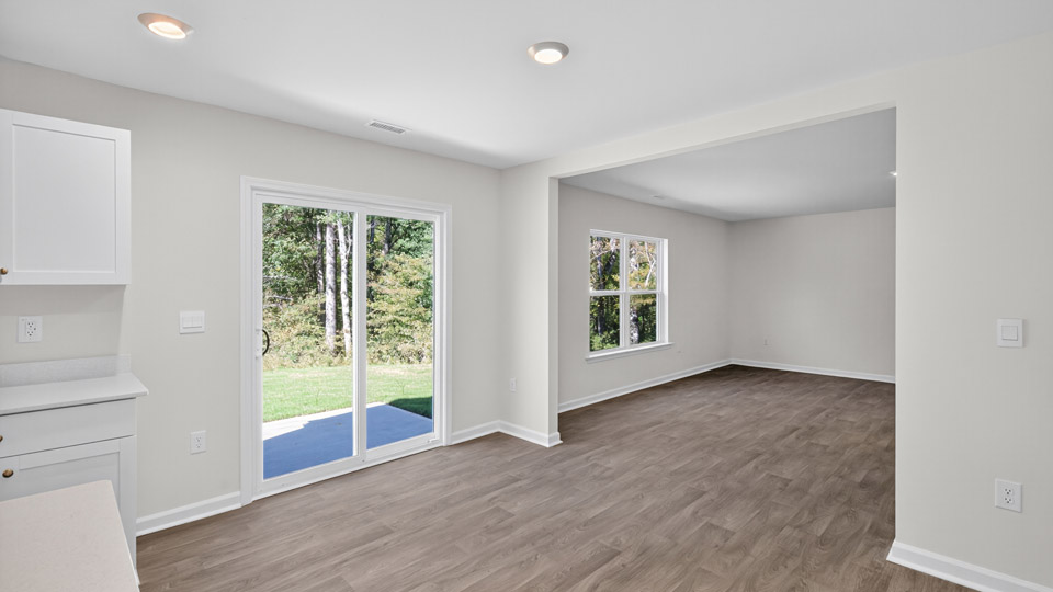 Open-concept dining area